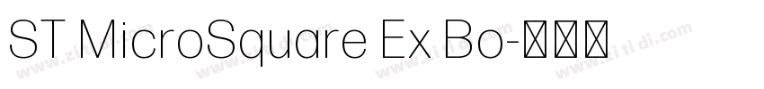 ST MicroSquare Ex Bo字体转换